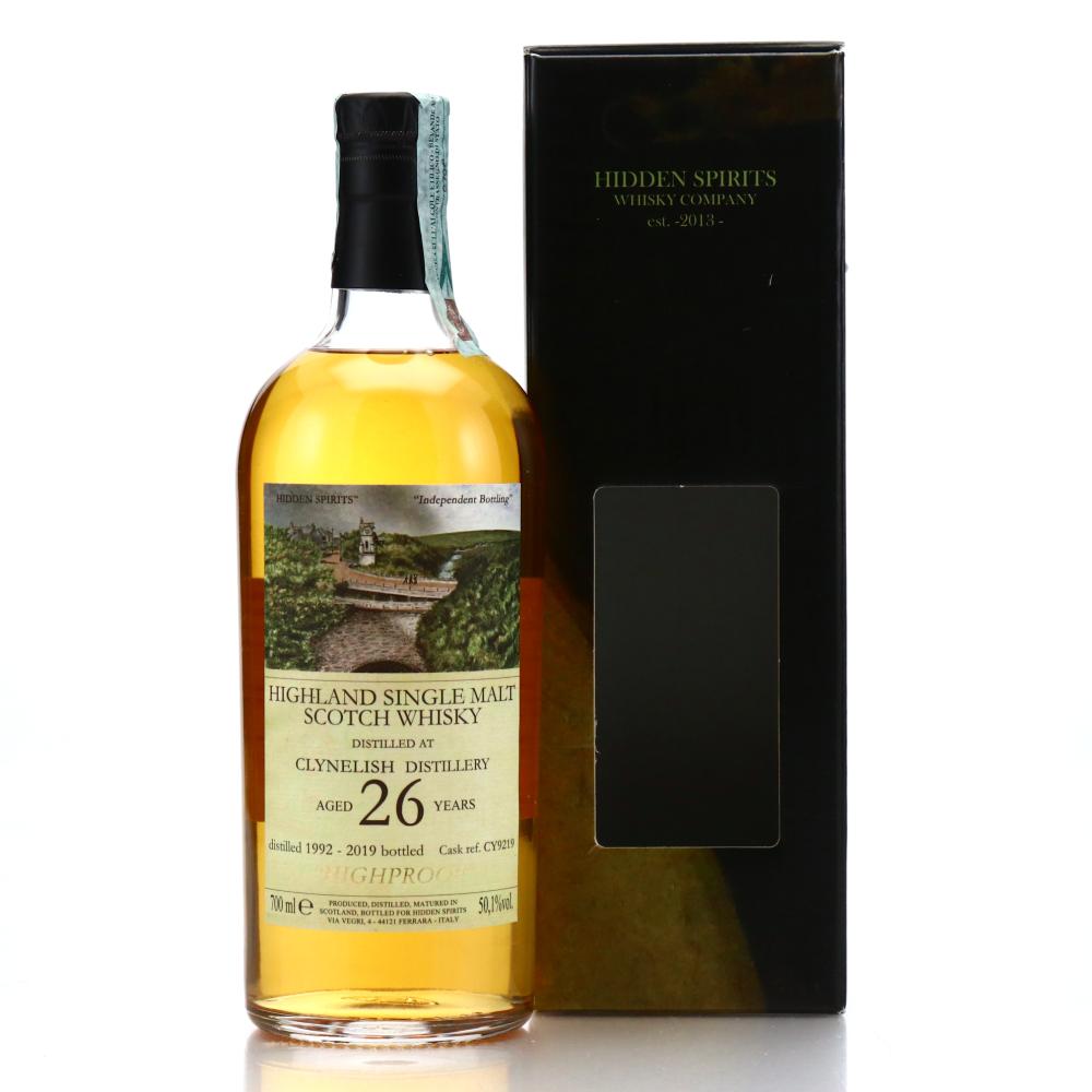 Clynelish 1992 Hidden Spirits 26 Year Old