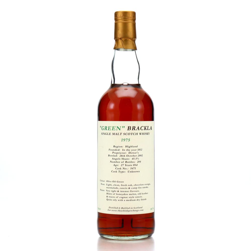 Royal 'Green' Brackla 1975 Whisky Exchange 27 Year Old