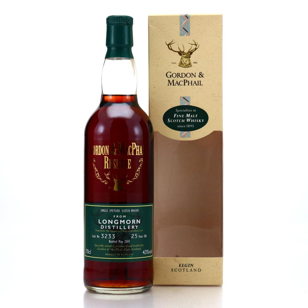 Longmorn 25 Year Old Gordon and MacPhail Reserve / Kirsch Import 25th Anniversary