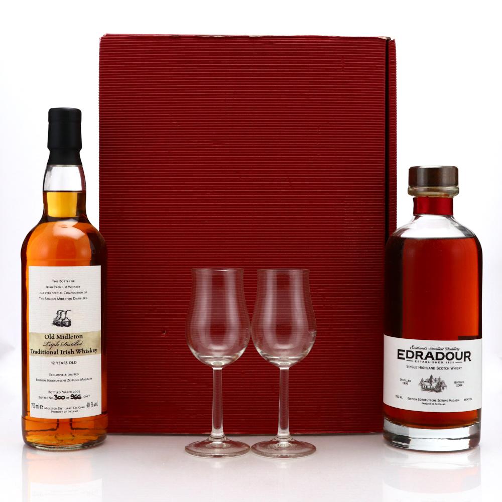 Midleton and Edradour Suddeutsche Zeitung Magazin Gift Pack 2 x 70cl