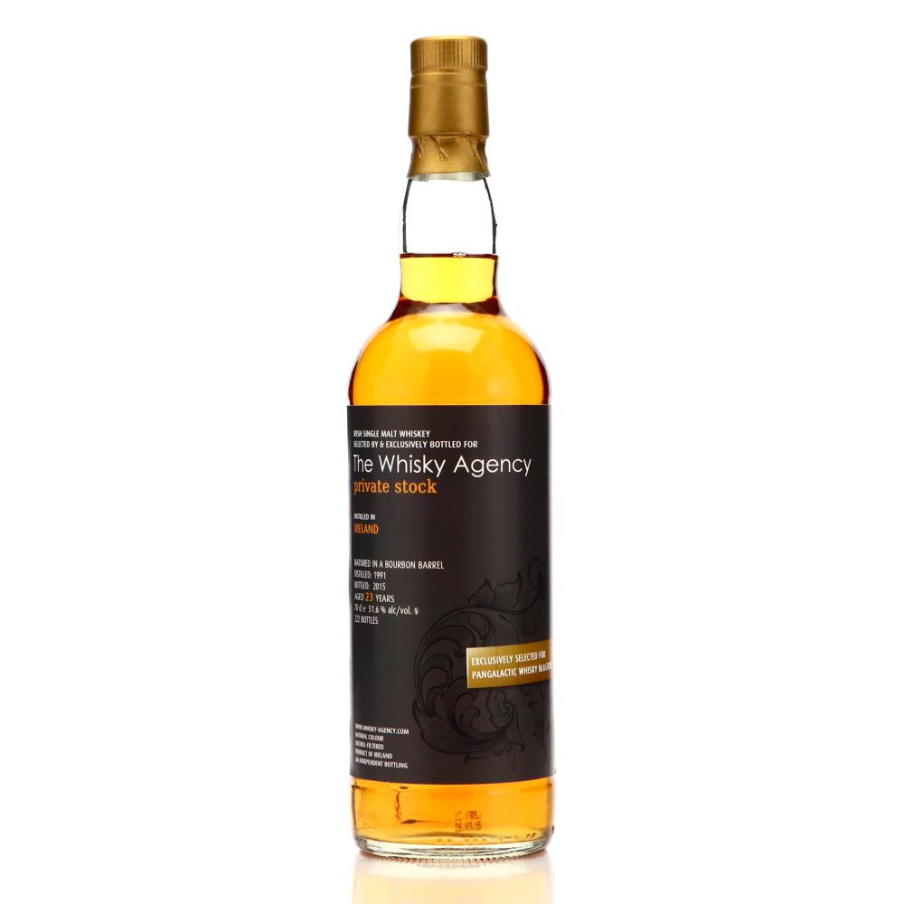 Irish Single Malt 1991 Whisky Agency 23 Year Old Private Stock / Pangalactic Whisky Blasters