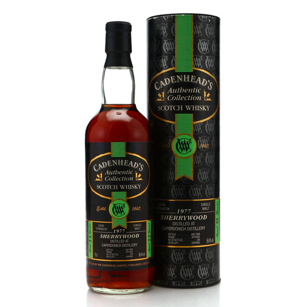 Caperdonich 1977 Cadenhead's 22 Year Old Sherry Wood