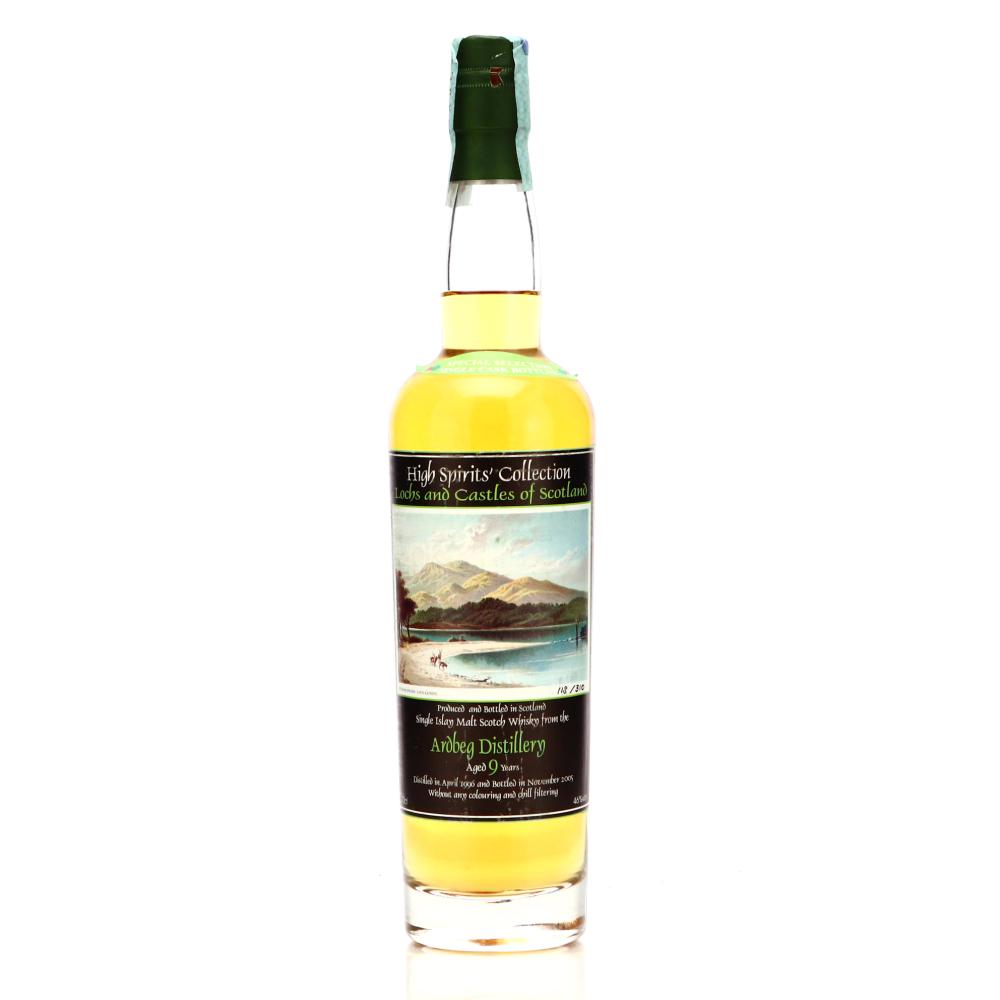 Ardbeg 1996 High Spirits 9 Year Old / Lochs & Castles of Scotland