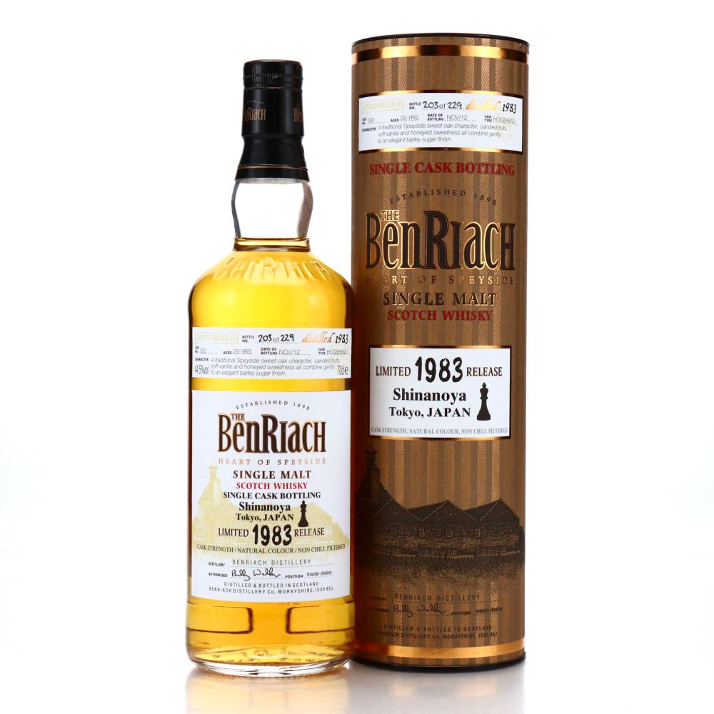 Benriach 1983 Single Cask 29 Year Old #300 / Shinanoya