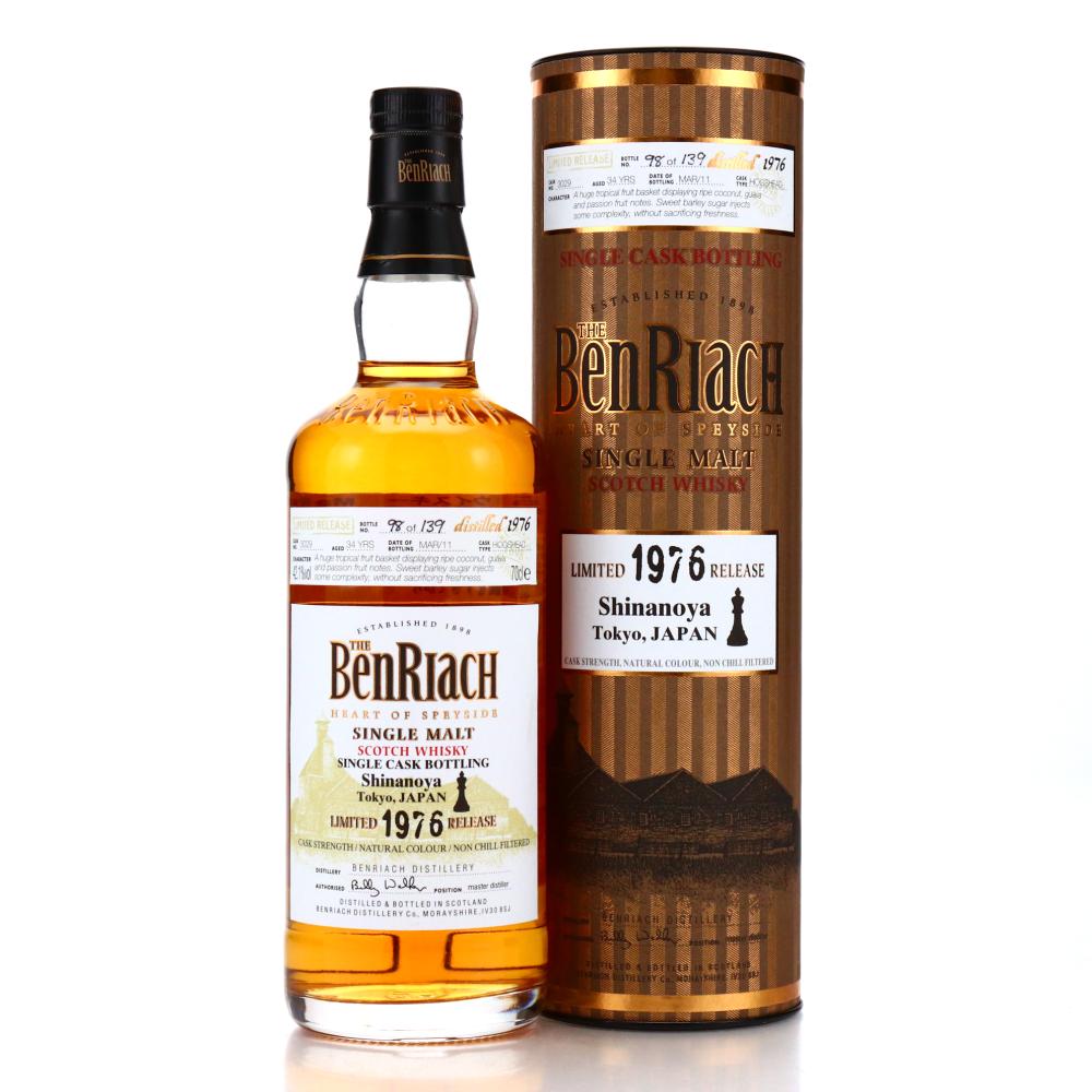 Benriach 1976 Single Cask 34 Year Old #3029 / Shinanoya