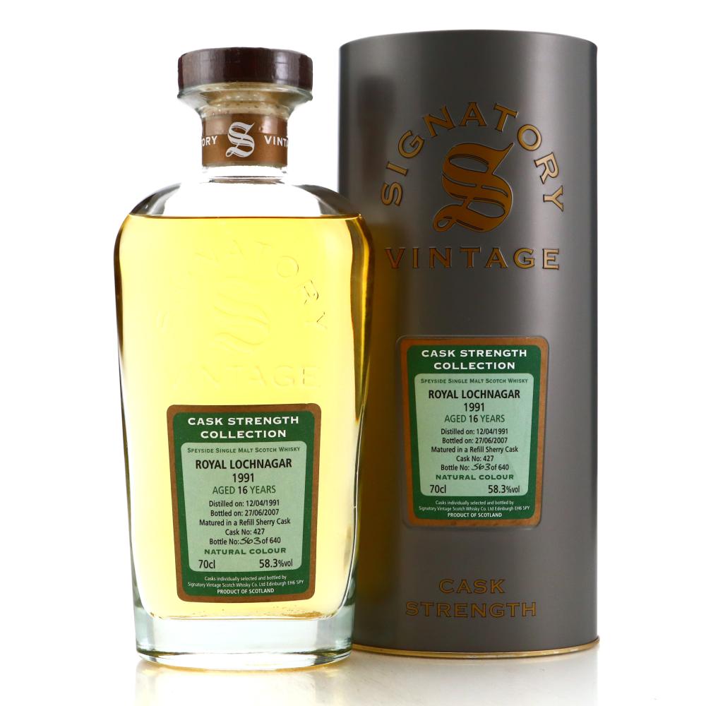 Royal  Lochnagar 1991 Signatory Vintage 16 Year Old Cask Strength