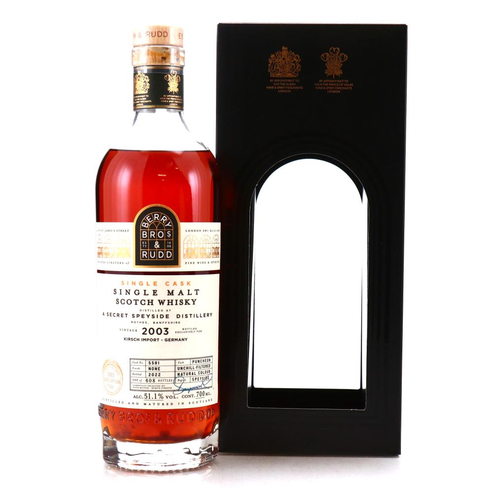 Speyside Single Malt 2003 Berry Brothers and Rudd / Kirsch Import