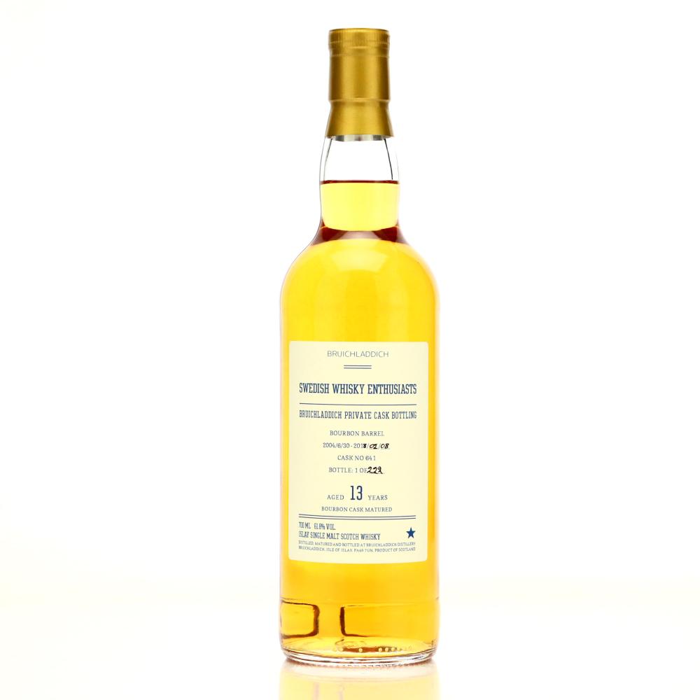 Bruichladdich 2004 Private Bourbon Cask 13 Year Old #641 / Swedish Whisky Enthusiasts