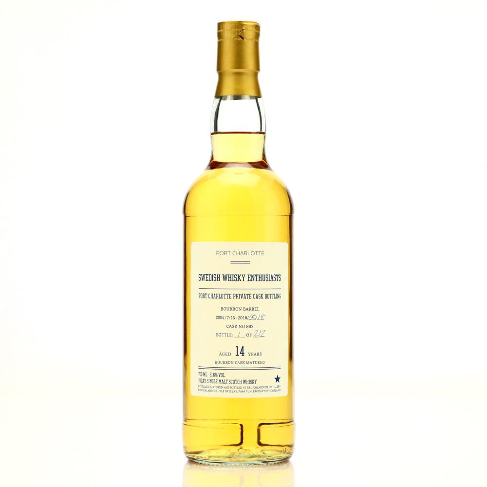 Bruichladdich 2004 Private Bourbon Cask 14 Year Old #862 / Swedish Whisky Enthusiasts