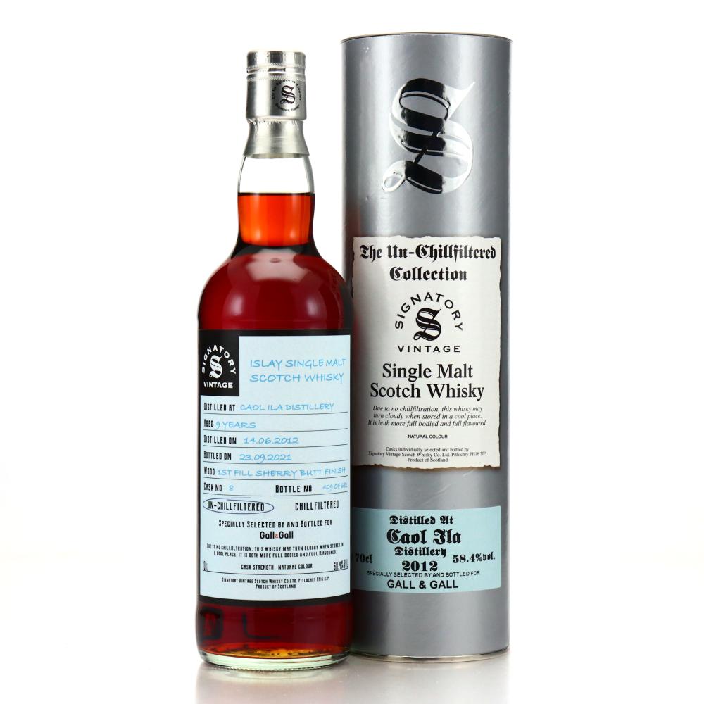 Caol Ila 2012 Signatory Vintage 9 Year Old / Gall & Gall