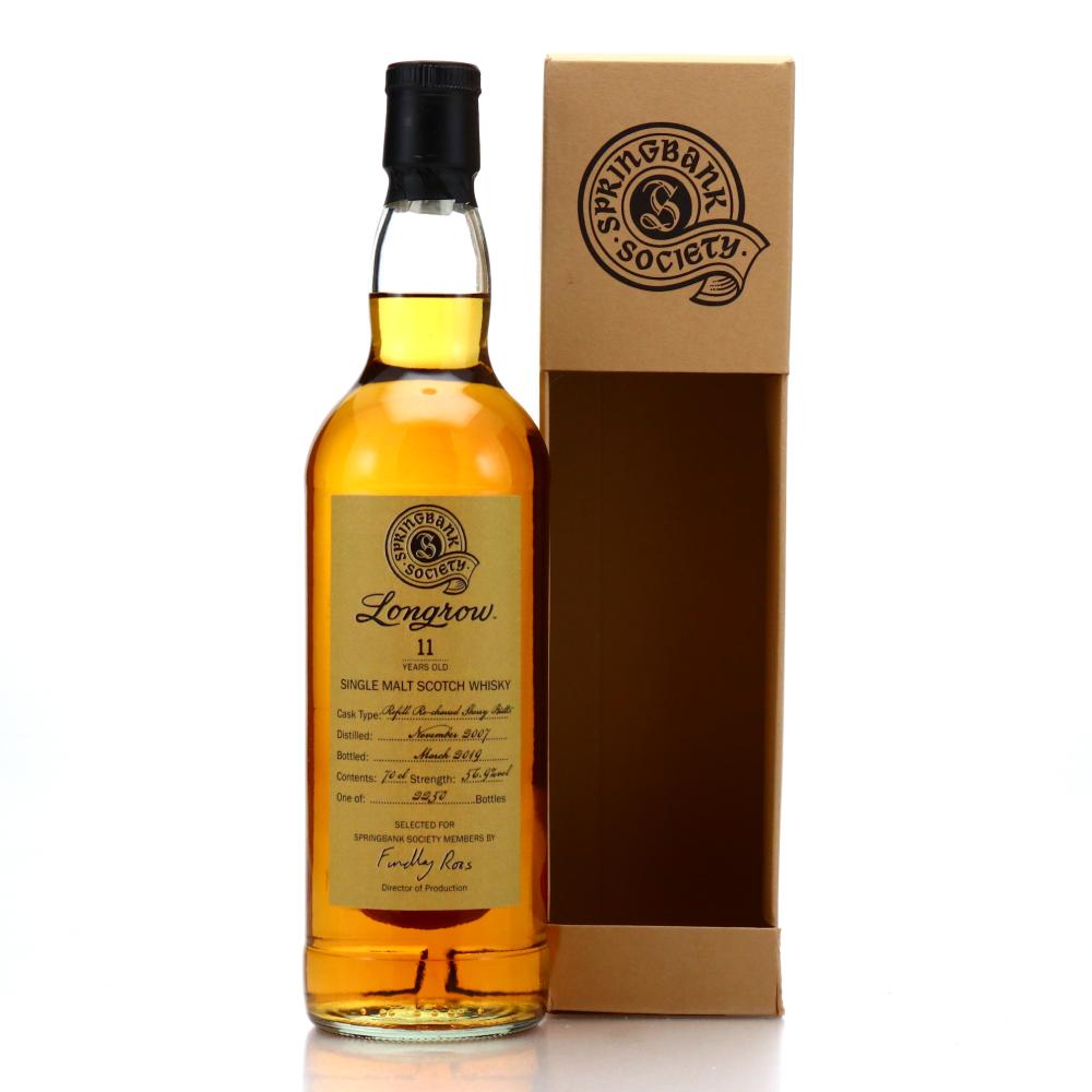 Longrow 2007 Springbank Society 11 Year Old / Refill Re-charred Sherry Butt