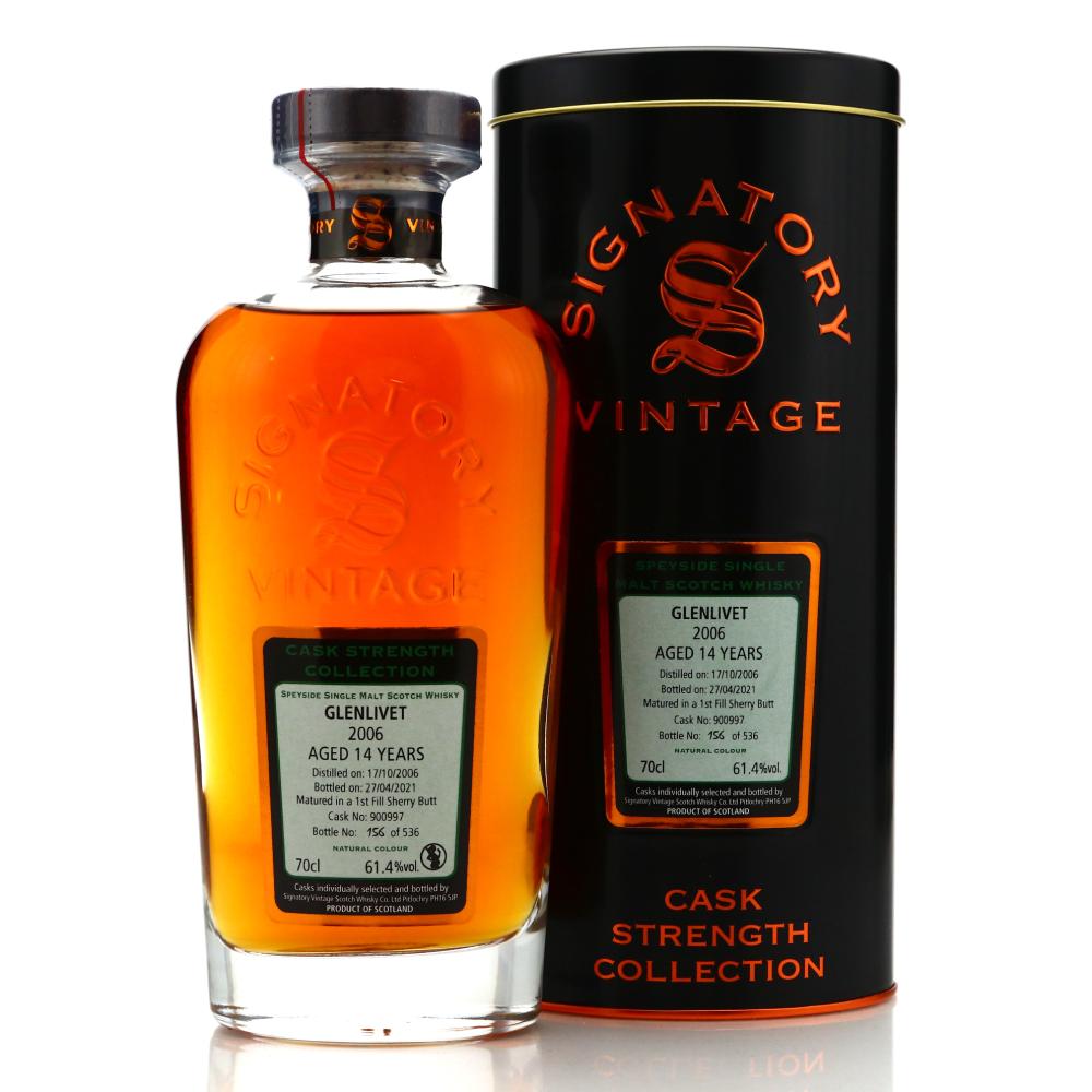 Glenlivet 2006 Signatory Vintage 14 Year Old Cask Strength