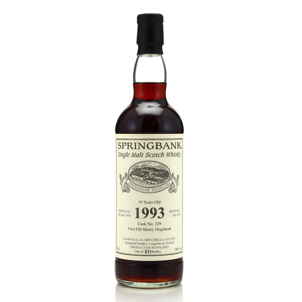 Springbank 1993 Private Sherry Cask 19 Year Old #329
