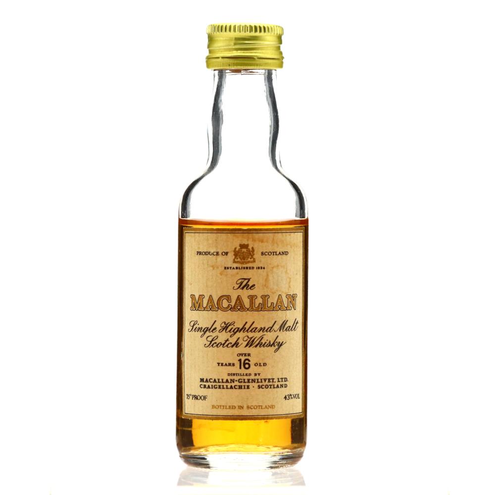 Macallan 16 Year Old Miniature 1980s