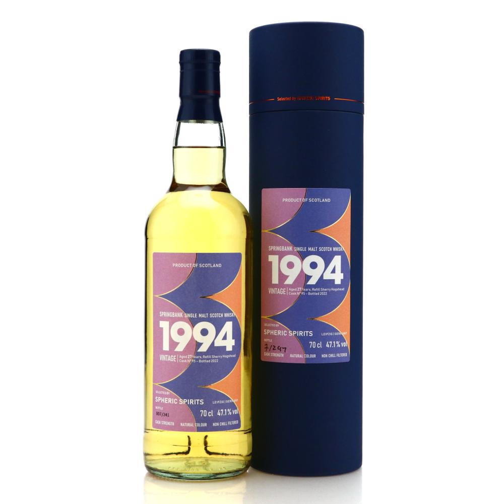 Springbank 1994 Spheric Spirits 27 Year Old / Bottle #07