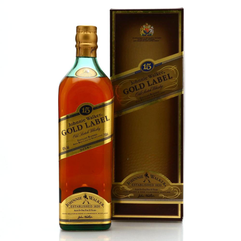 Johnnie Walker Gold Label 15 Year Old 75cl / 1990s Asia Exclusive