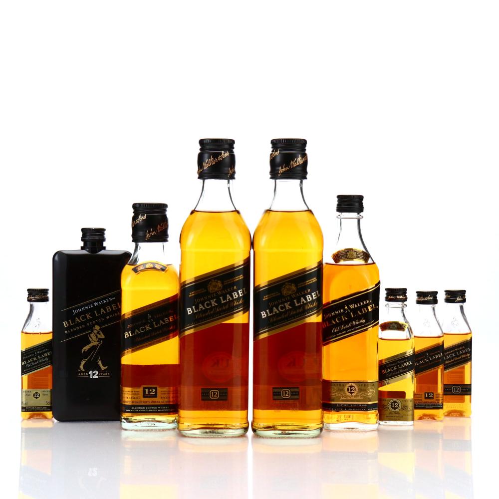 Johnnie Walker Black Label 12 Year Old 35cl, 20cl & Miniatures