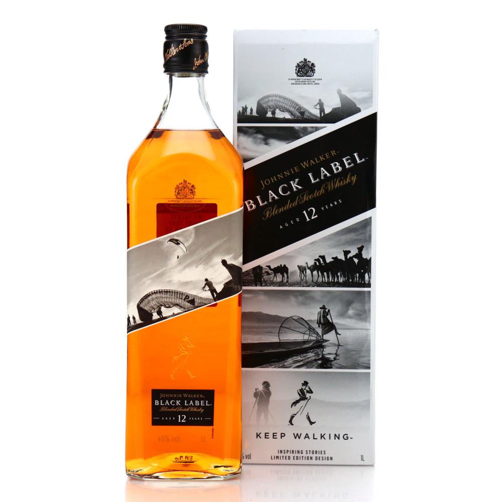 Johnnie Walker Black Label 12 Year Old Limited Edition Inspiring Stories 1 Litre