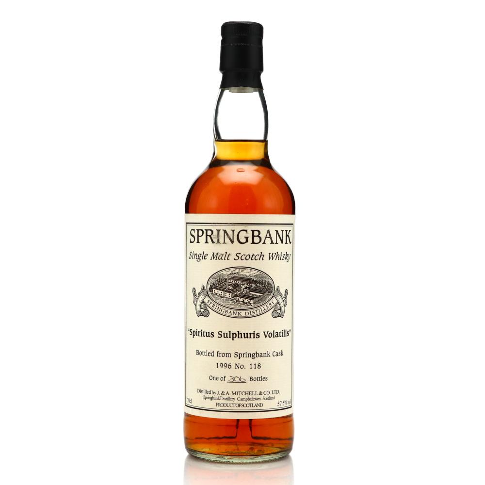 Springbank 1996 Private Cask #118 / Spiritus Sulphuris Volatilis