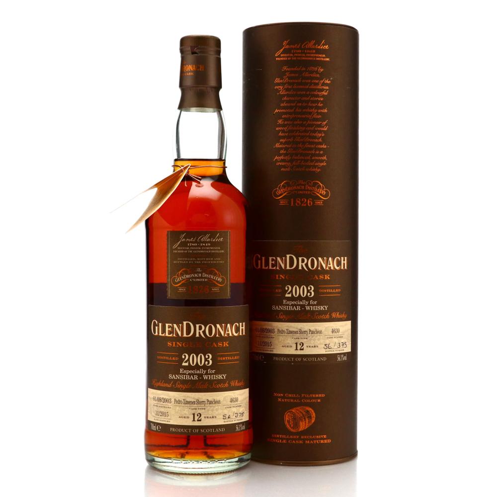 Glendronach 2003 Single Cask 12 Year Old #4630 / Sansibar