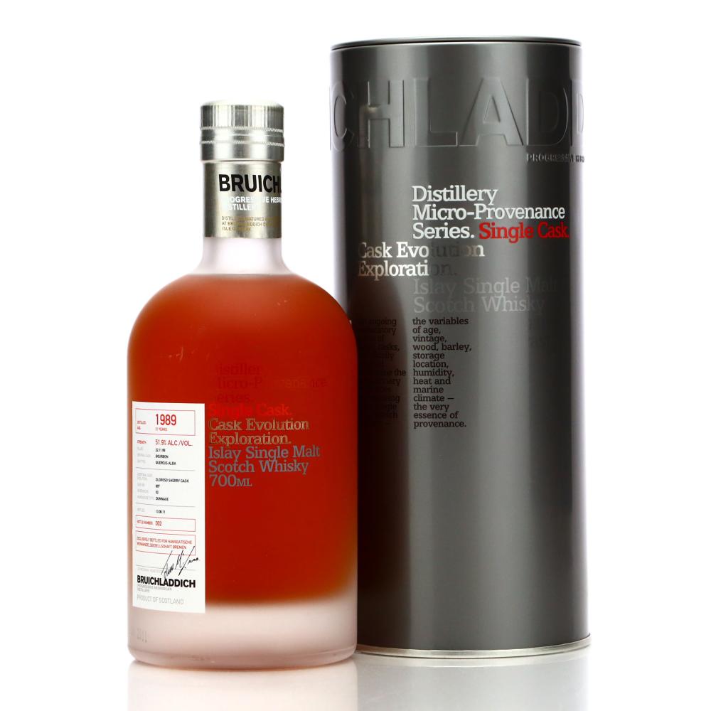 Bruichladdich 1989 Micro Provenance Single Cask 21 Year Old #007