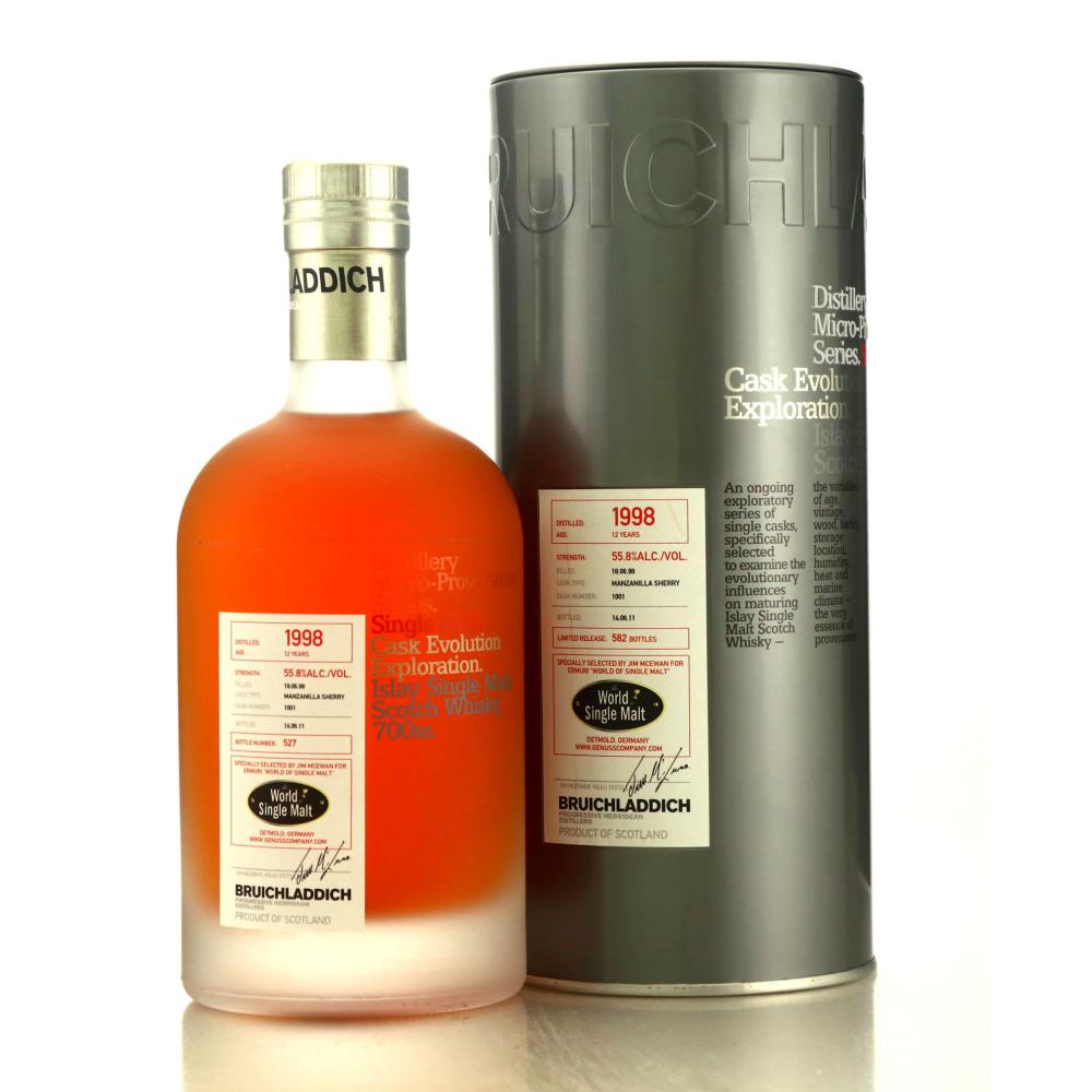 Bruichladdich 1998 Micro Provenance Single Cask 12 Year Old #1001