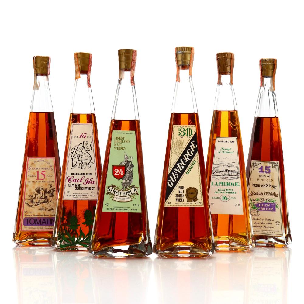 Gordon and MacPhail Decanters for Co. Import & Sestante 6 x 75cl