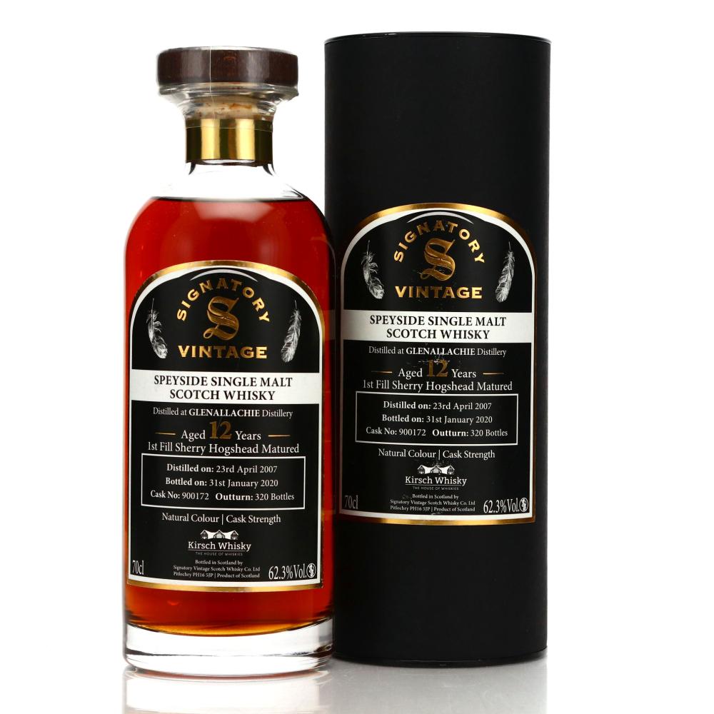 Glenallachie 2007 Signatory Vintage 12 Year Old / Kirsch Import