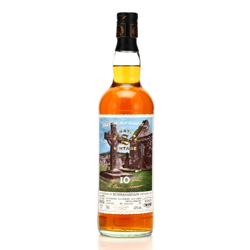 Bunnahabhain 2012 Signatory Vintage 10 Year Old / Kirsch Import