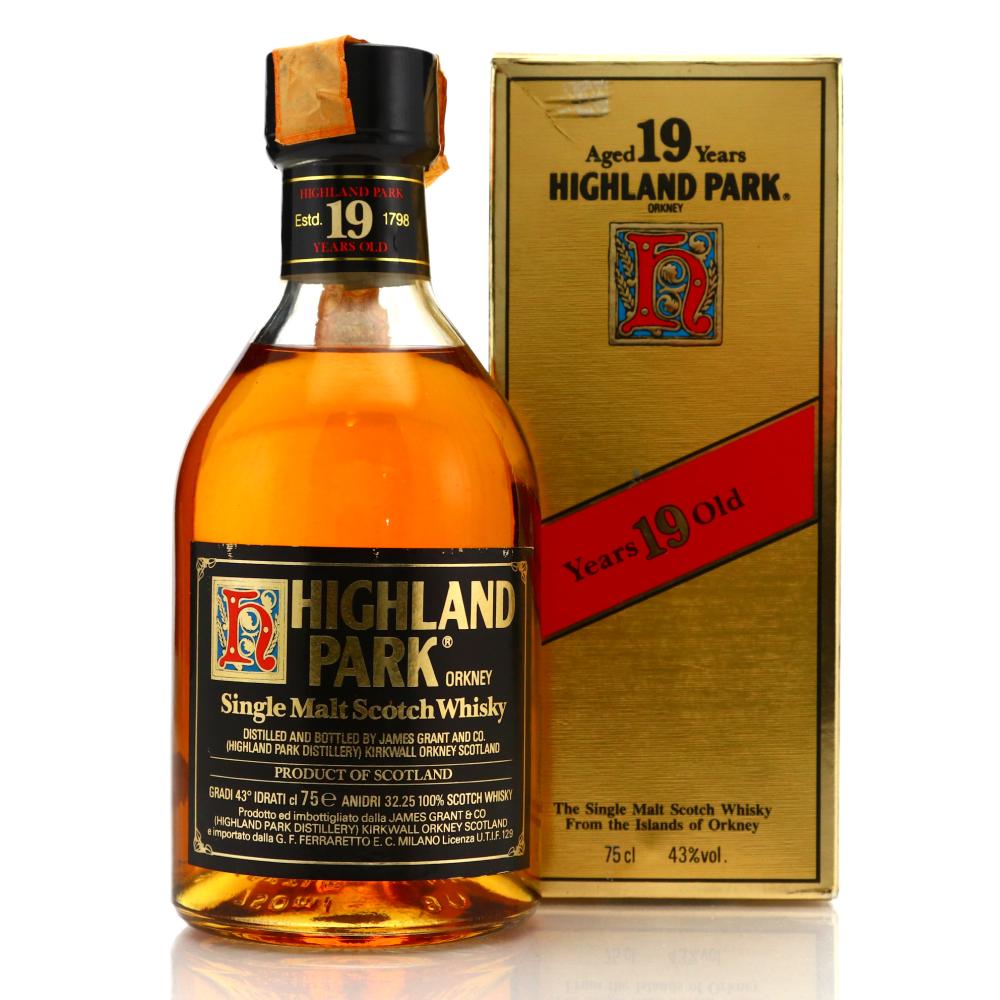 Highland Park 19 Year Old early 1980s / Ferraretto Import