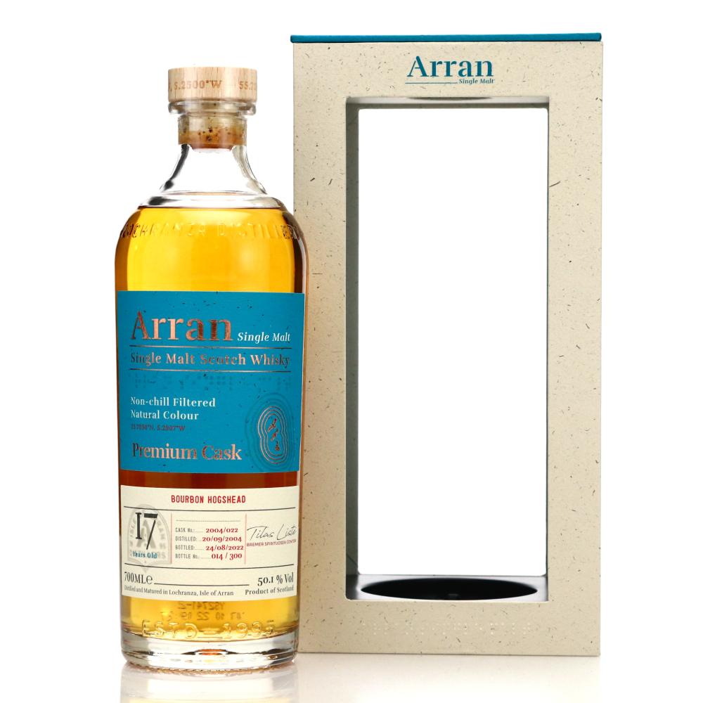 Arran 2004 Single Sherry Cask 17 Year Old #022 / Tilas Liste