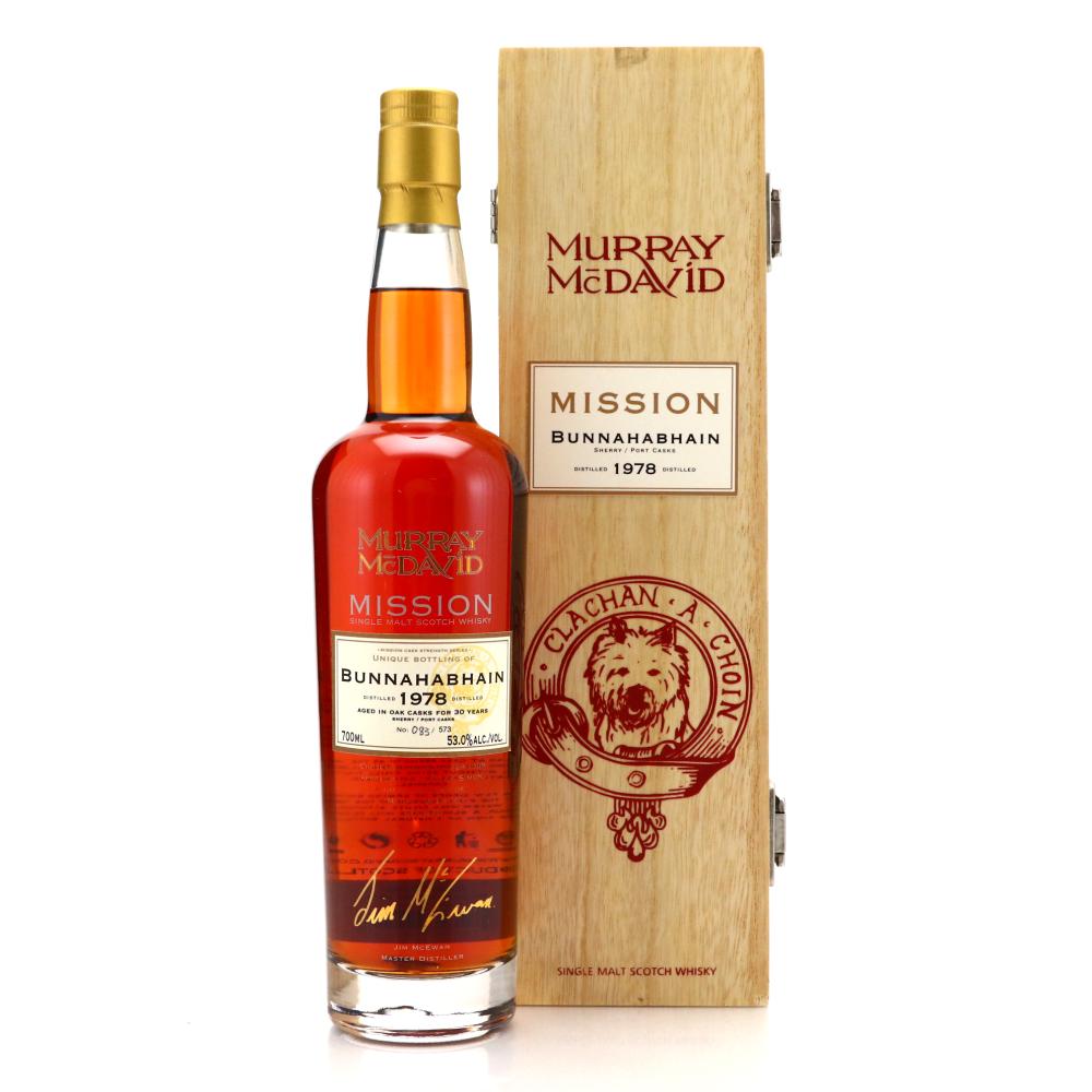 Bunnahabhain 1978 Murray McDavid 30 Year Old Mission Cask Strength