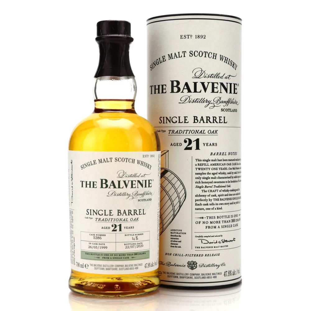 Balvenie 1999 Traditional Oak Single Barrel 21 Year Old #5386