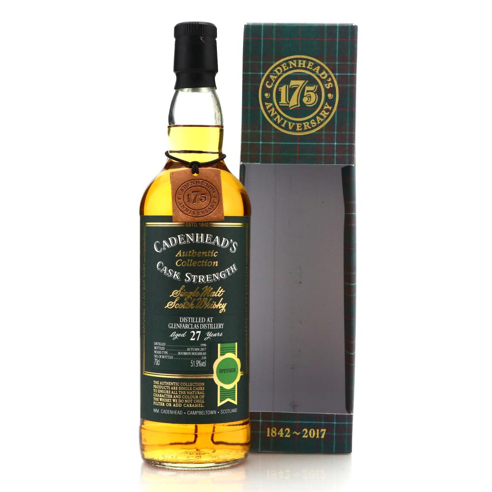 Glenfarclas 1990 Cadenhead's 27 Year Old / 175th Anniversary