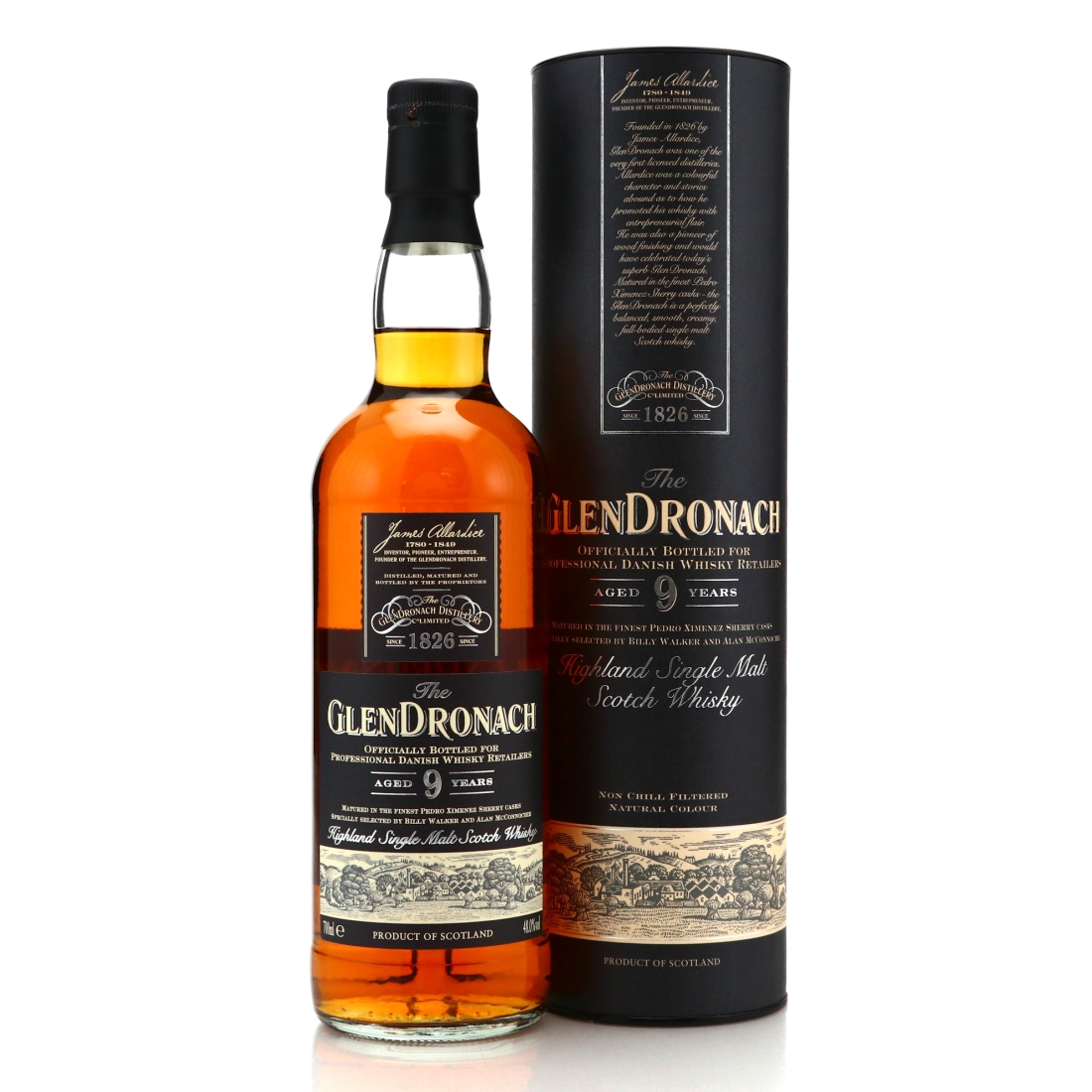 Glendronach 9 Year Old 'Darth Vader' / Danish Retailers