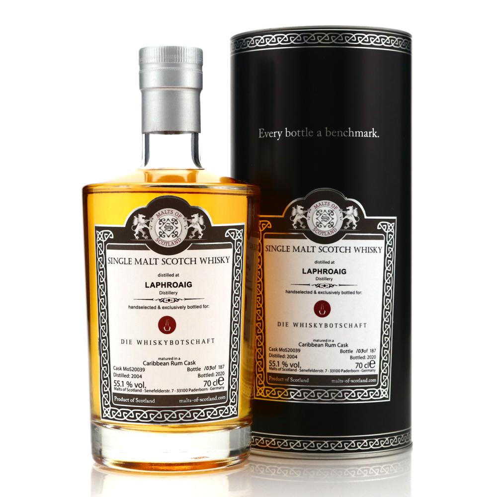 Laphroaig 2004 Malts of Scotland Caribbean Rum Cask / Die Whiskybotschaft