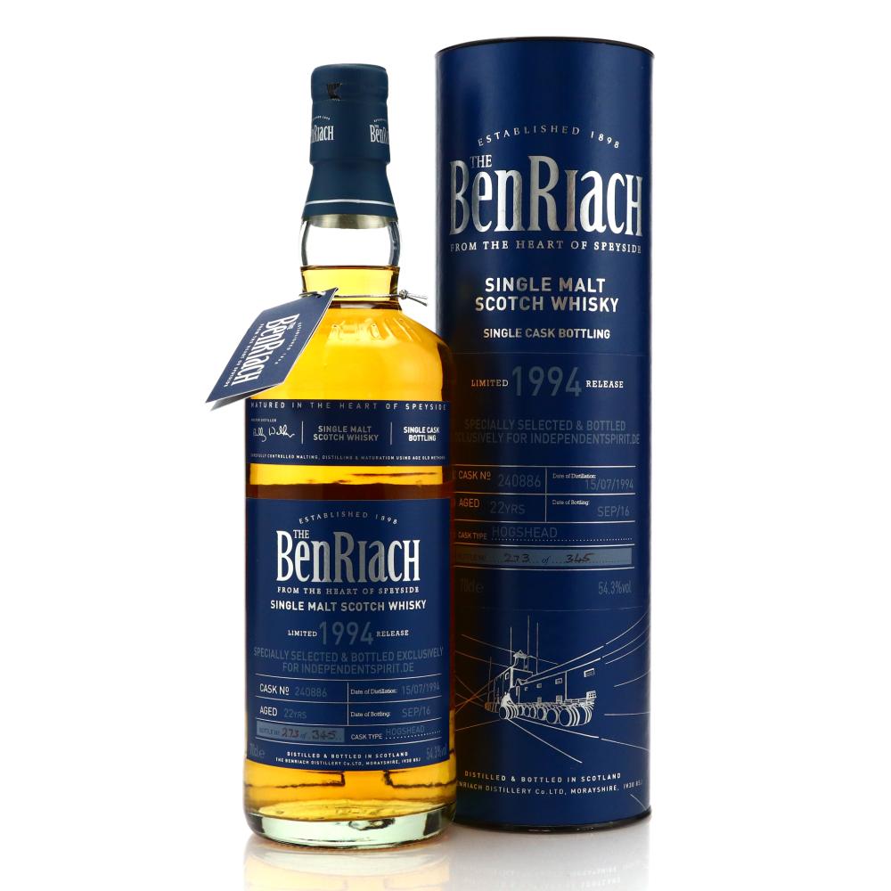 Benriach 1994 Peated Single Cask 22 Year Old #240886 / Independent Spirit