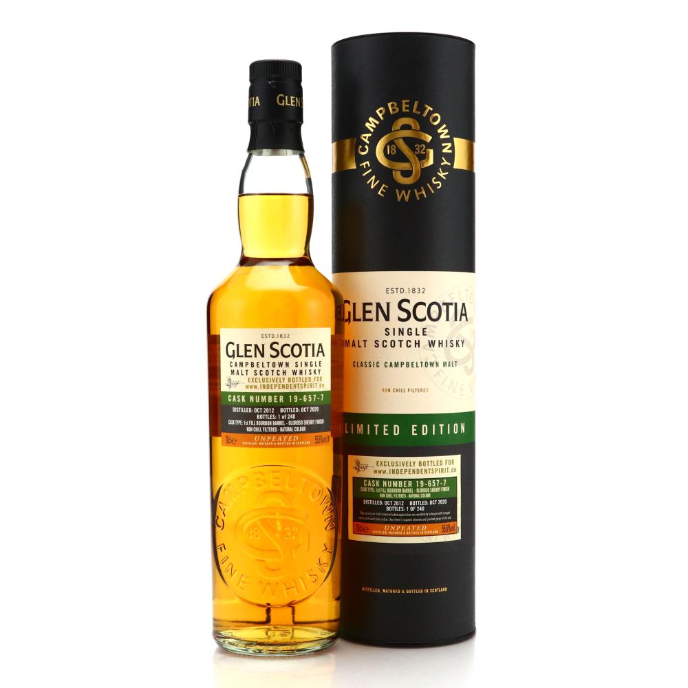 Glen Scotia 2012 Single Cask #19-657-7 / Independent Spirit