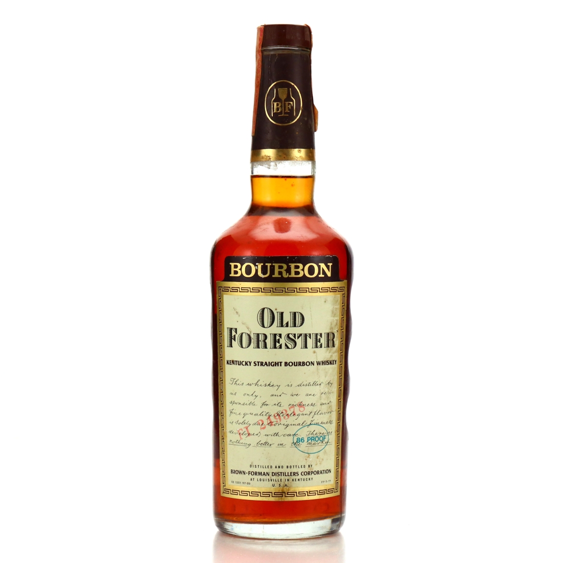 Old Forester Kentucky Straight Bourbon 1979