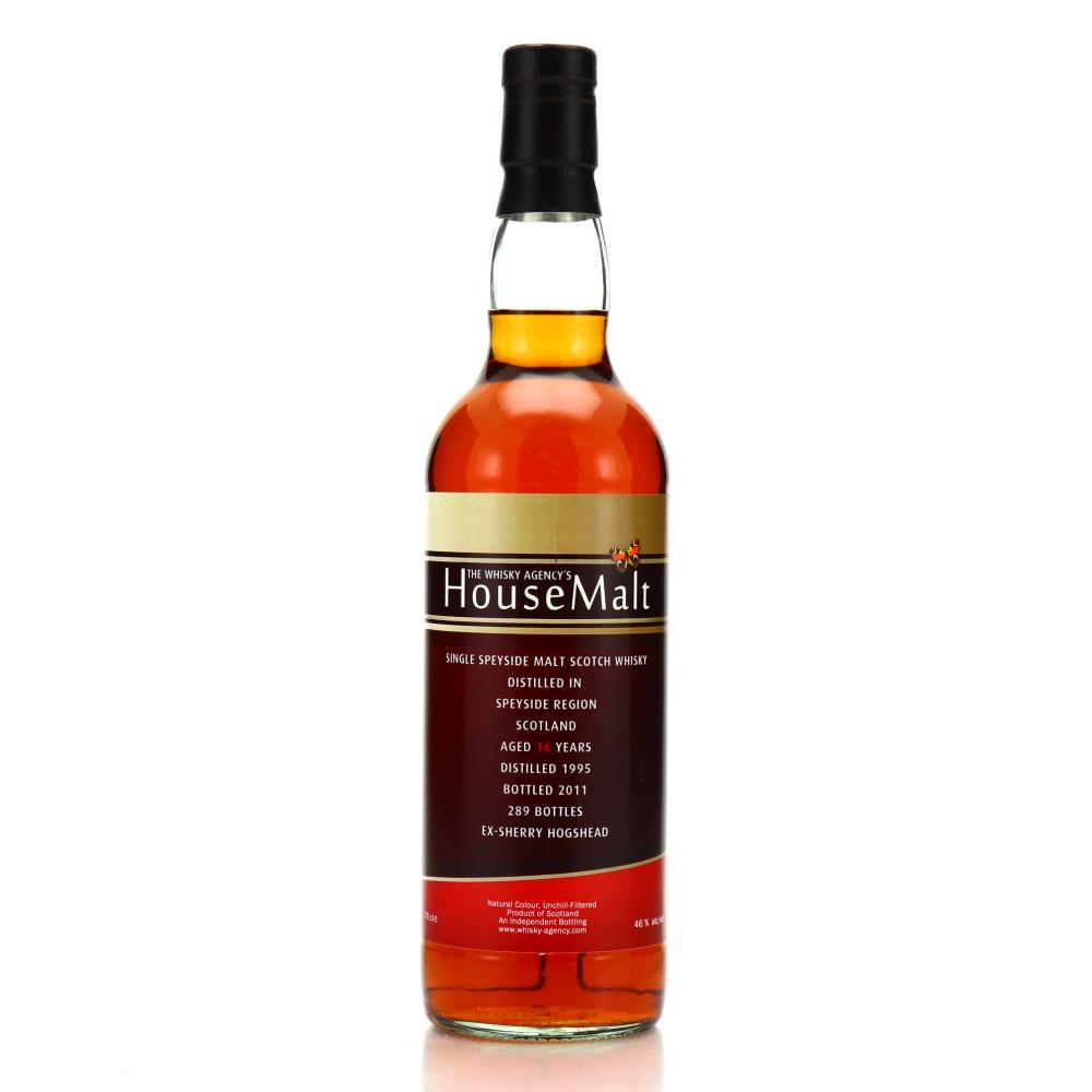 Speyside Single Malt 1995 Whisky Agency 16 Year Old / House Malt