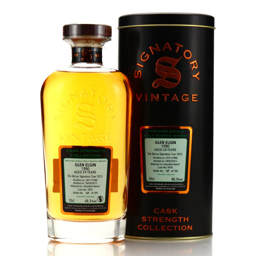 Glen Elgin 1990 Signatory Vintage 24 Year Old Cask Strength / Belux Signatory Tour 2015