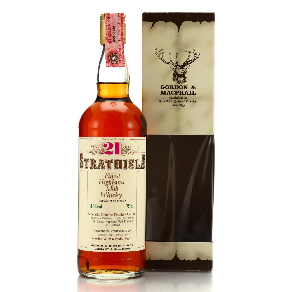 Strathisla 21 Year Old Gordon and MacPhail 1980s / Co. Pinerolo Import