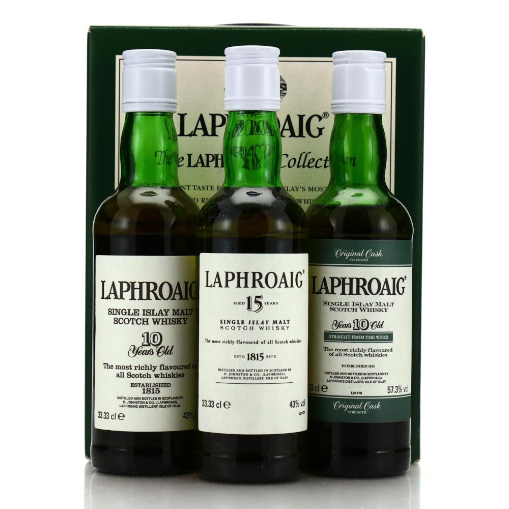 Laphroaig The Collection 3 x 33.33cl / includes Original Cask Strength
