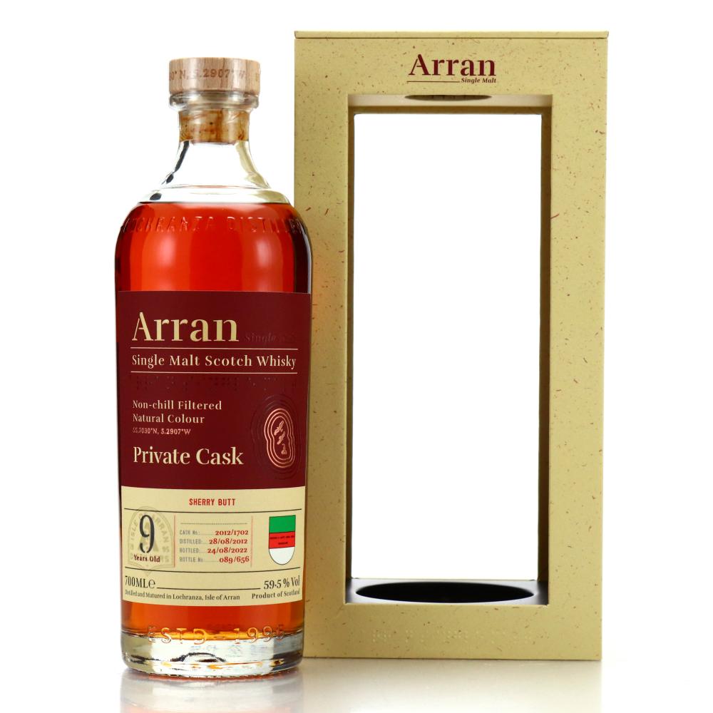 Arran 2012 Peated Single Bourbon Cask 9 Year Old #1702 / Heiners Duty Free
