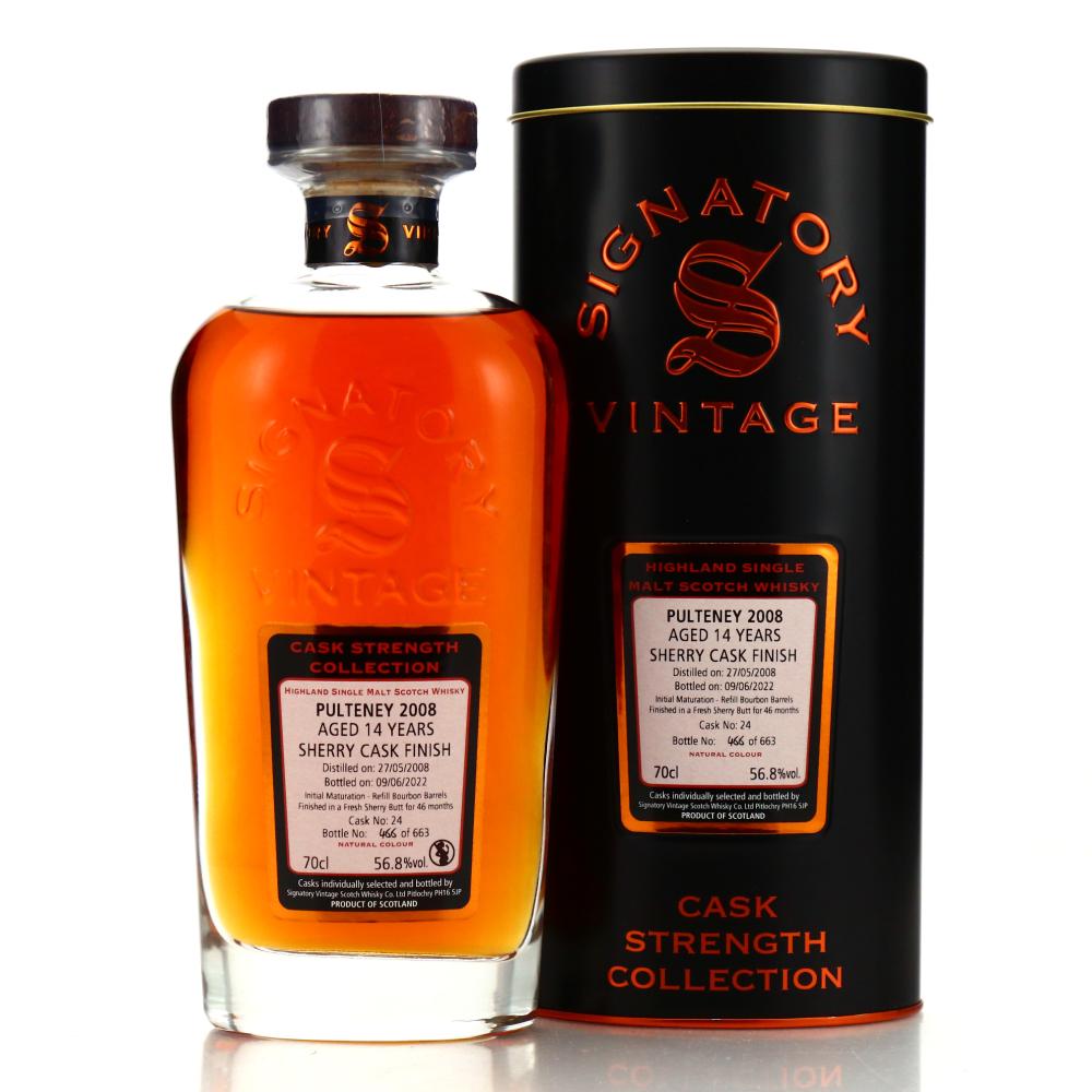 Old Pulteney 2008 Signatory Vintage 14 Year Old Cask Strength