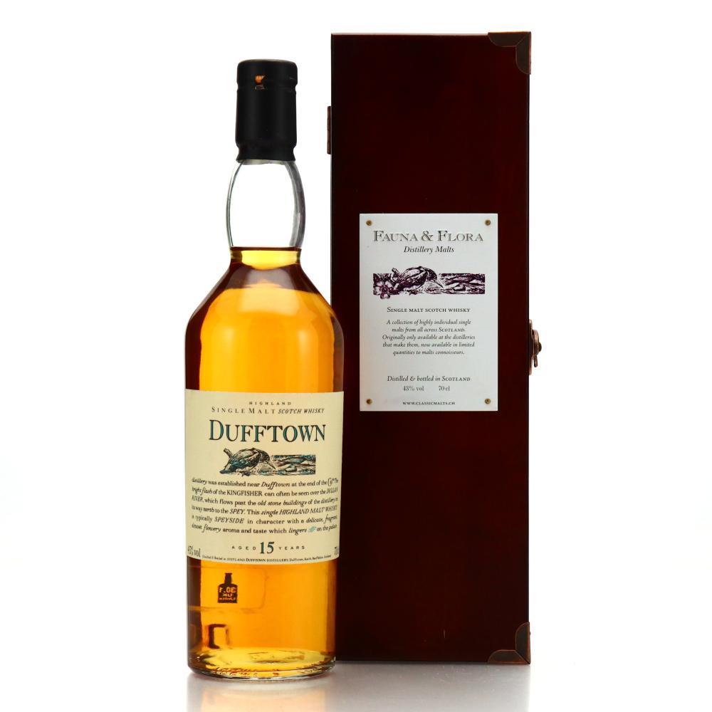 Dufftown 15 Year Old Flora and Fauna / Wooden Box