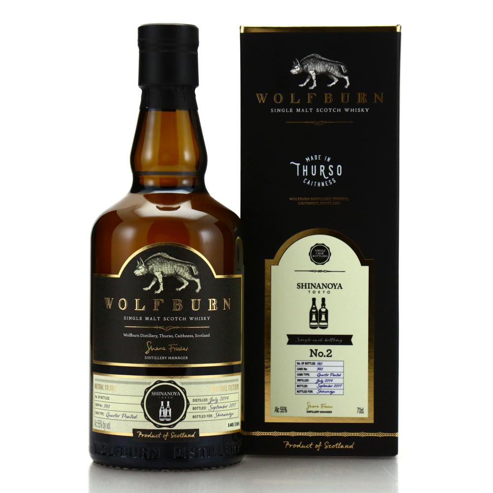 Wolfburn 2014 Single Cask #390 / Shinanoya