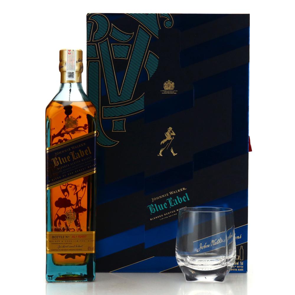 Johnnie Walker Blue Label Gift Pack 75cl / Golden Cat Spring - Vietnam