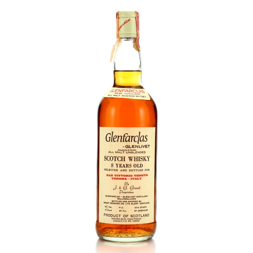 Glenfarclas 8 Year Old Grant Bonding Co for Bar Vittorio Veneto 1970s / Co. Pinerolo Import