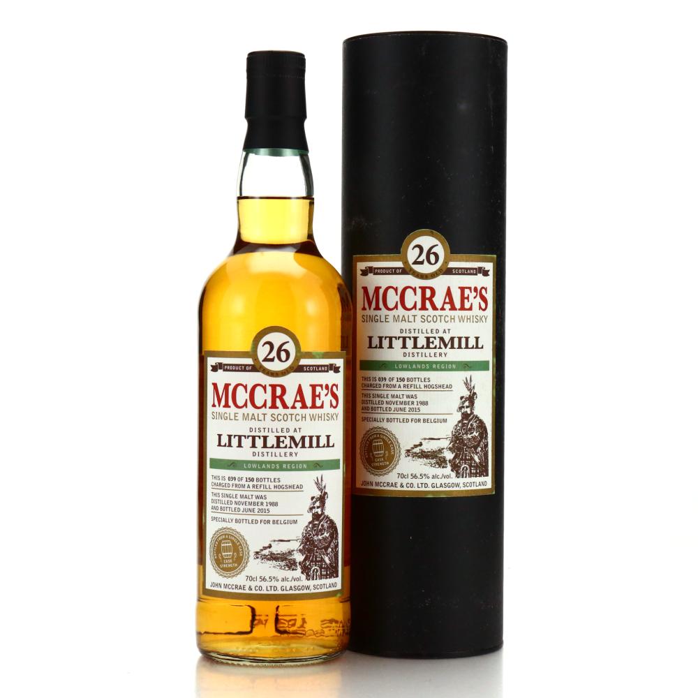 Littlemill 1988 McCrae's 26 Year Old / Belgian Exclusive